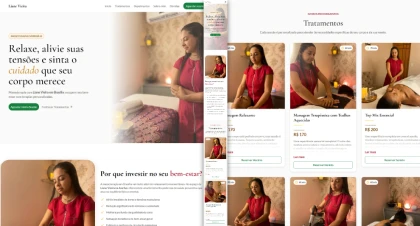 Landing Page Massoterapia